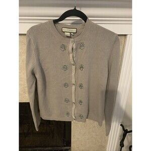 cardigan Susan Martin mujer gris size L cottom